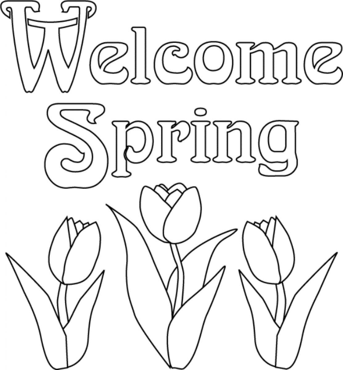 Spring Coloring Pages 1112x1200 Spring Coloring Pages