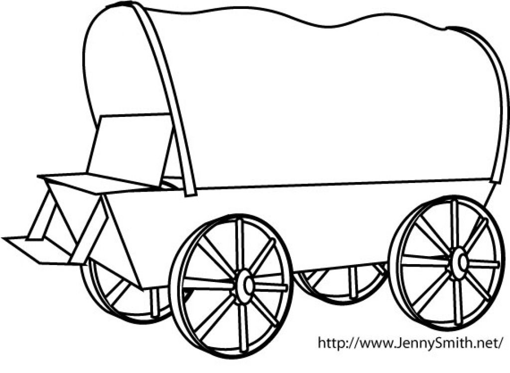 The Inspiring Covered Wagon Coloring Page Page 1 Throughout 1024x750 The Inspiring Covered Wagon Coloring Page Page 1 Throughout