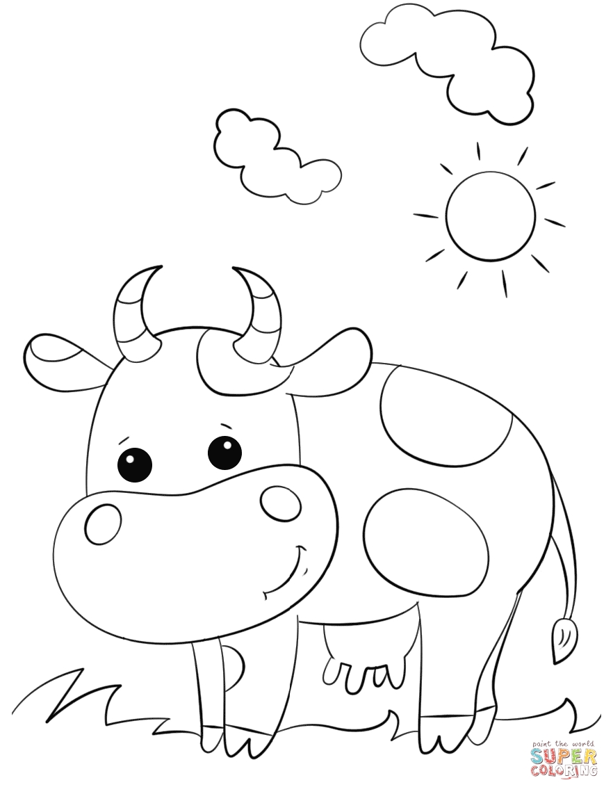 Cartoon Cattle Coloring Pages Collection Coloring For Kids 2018 882x1142 Cartoon Cattle Coloring Pages Collection Coloring For Kids 2018