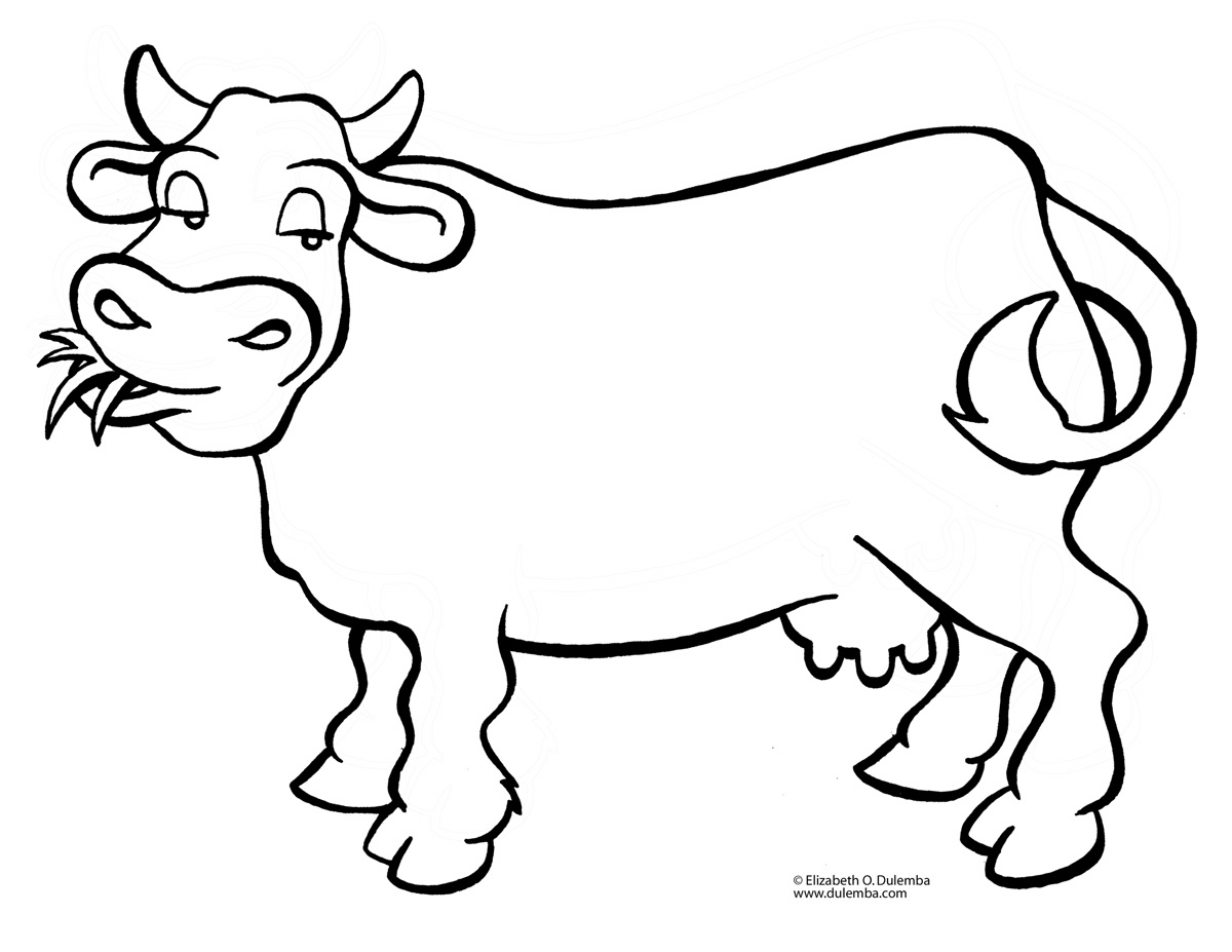 Simple Cartoon Cow Coloring Pages Newyork Rp Com 1200x927 Simple Cartoon Cow Coloring Pages Newyork Rp Com