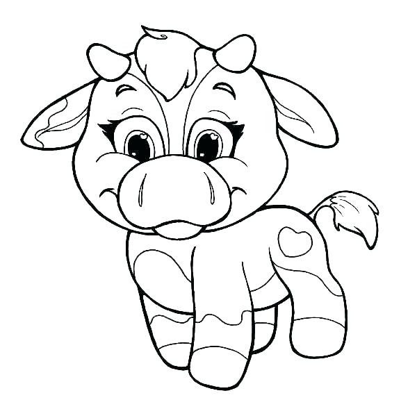 600x589 Free Printable Cow Coloring Pages For Kids Cow Head Coloring Page