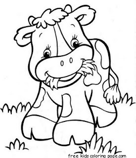 275x320 Cow Coloring Pages For Preschool Fresh Happy Colouring Free