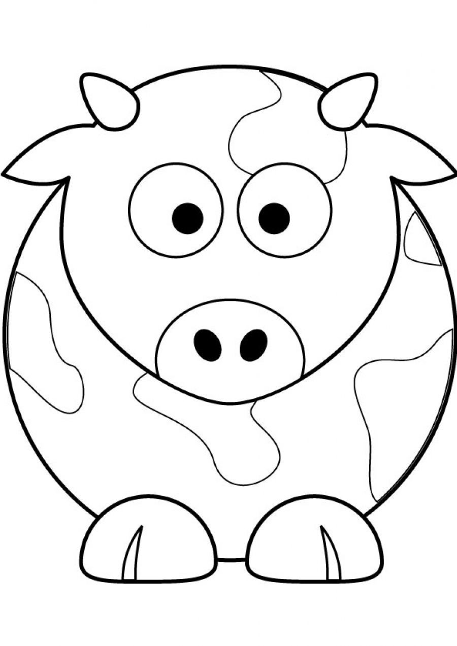 Cow Face Coloring Pages at GetColorings.com | Free printable colorings