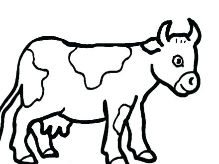 440x330 Cartoon Cow Coloring Pages Impair.co