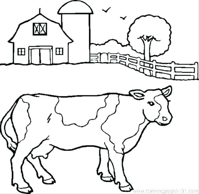 650x635 Cow Coloring Page Coloring Page Cow Free Cow Coloring Pages