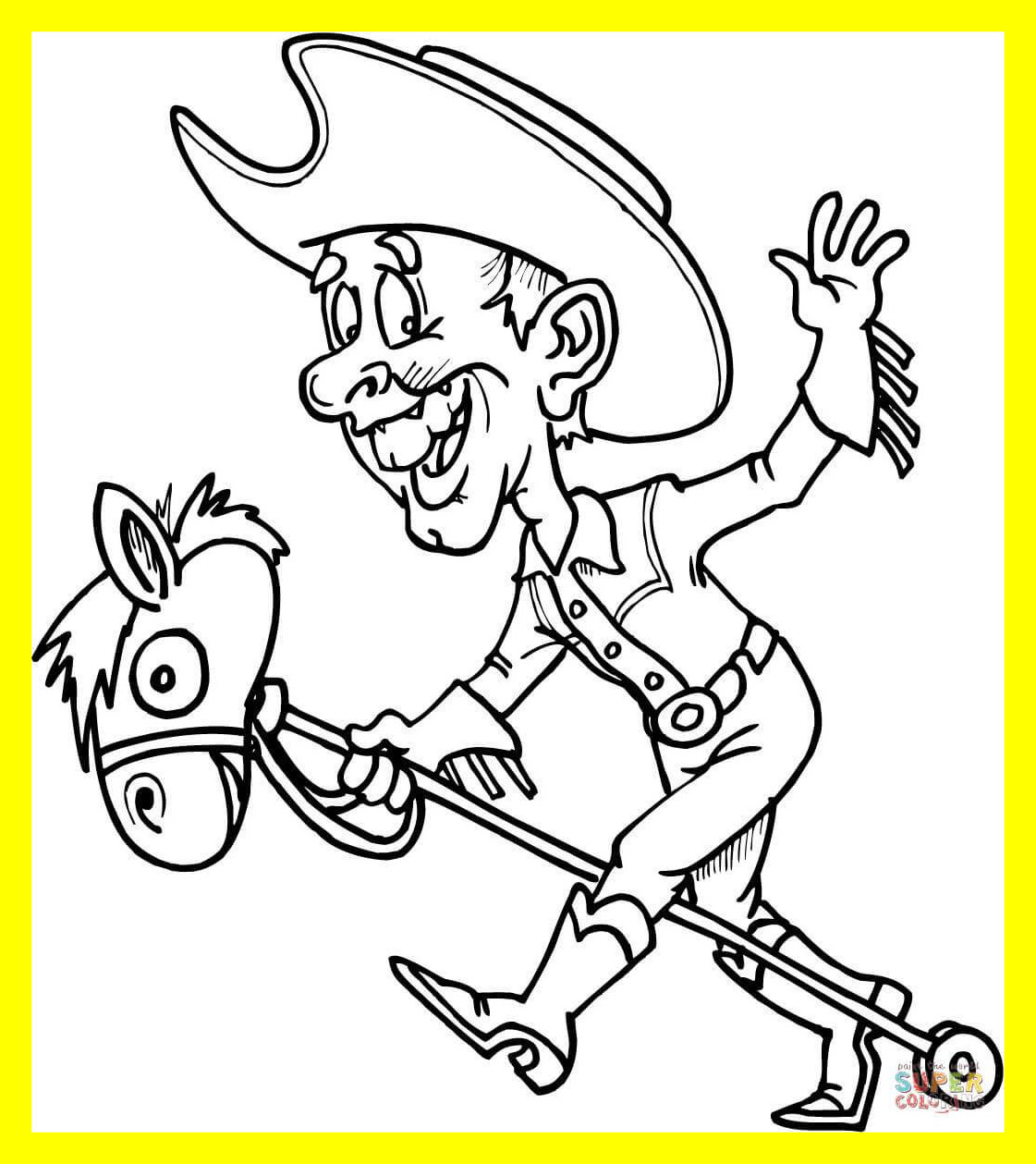 1121x1259 Appealing Interesting Cowboy To Color On Bucking Horse Coloring
