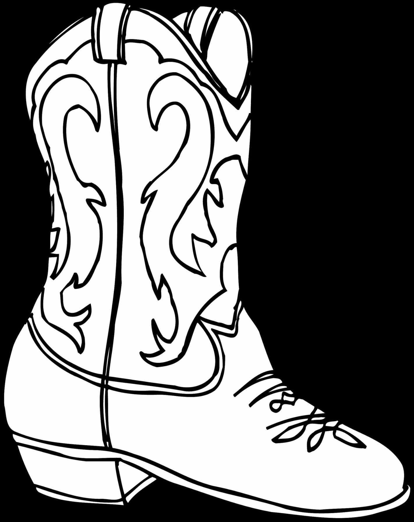 Cowboy Boot Coloring Page at GetColorings.com | Free printable ...