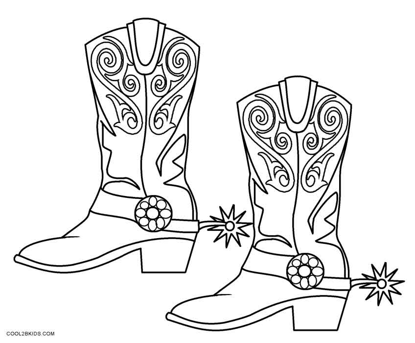 848x700 Cowboy Boot Coloring Page Cowboy Boot Coloring Page Printable
