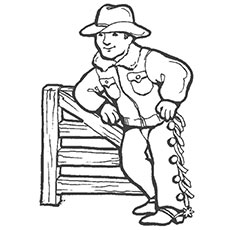 230x230 Top 25 Free Printabe Cowboy Coloring Pages Online