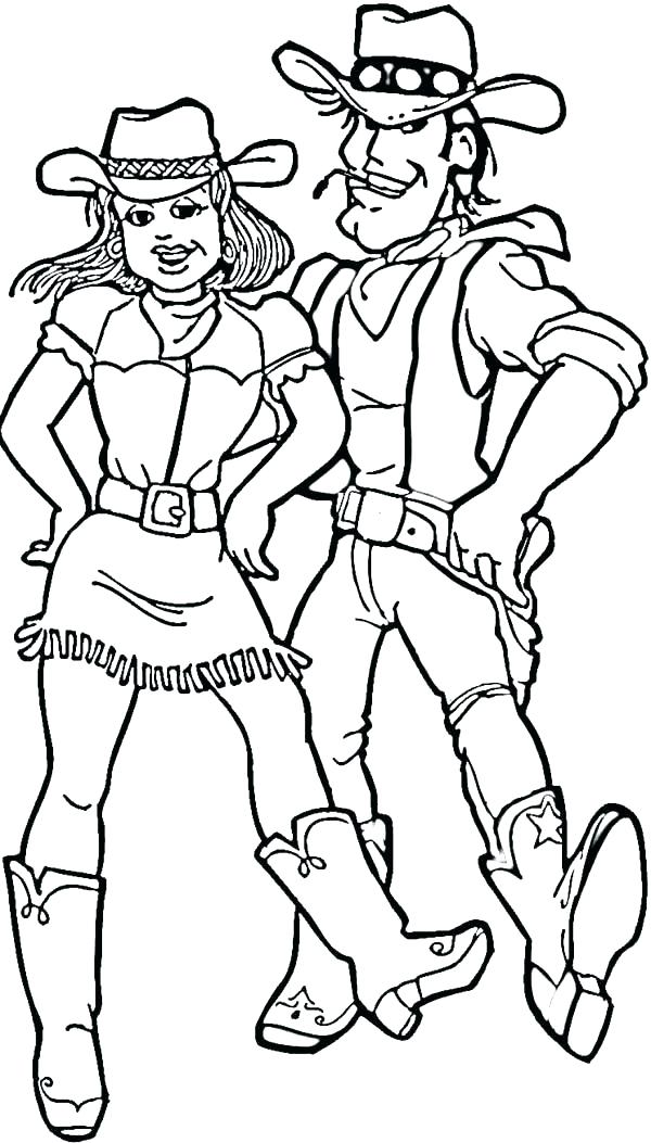 600x1053 Cowboy Coloring Pages Printable Cowboys Coloring Page Cowboy