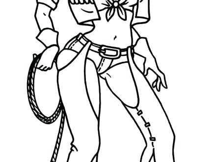 440x330 Cowboy Cowgirl Coloring Pages Cowboys Page Bruins Logo
