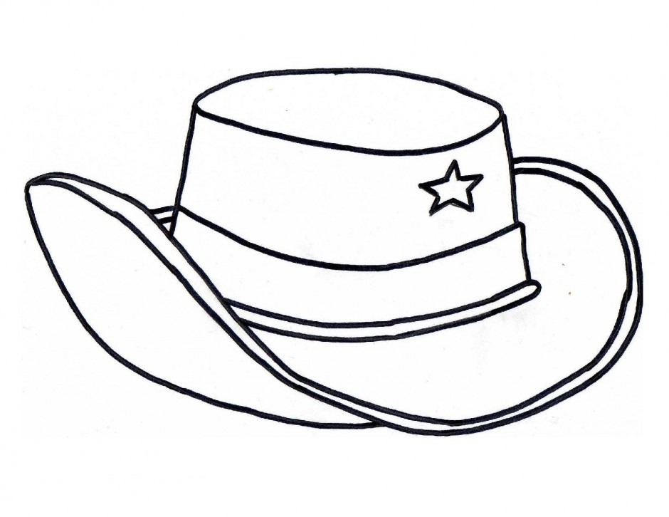 940x726 Hat Pictures To Color Cowboy Hat Coloring Page507473 Free
