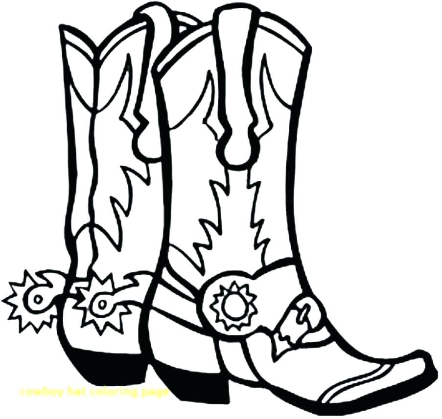 903x857 Cowboy Boot Coloring Page With Cowboy Boots Printable Coloring
