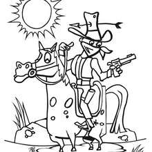 Young Cowboy Coloring Pages 220x220 Young Cowboy Coloring Pages