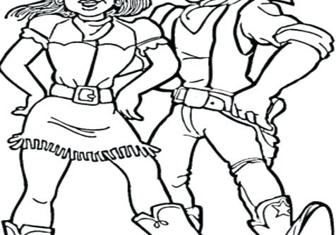476x333 Coloring Pages Cute Princess Cowboy Boots Little Cowgirl To Print