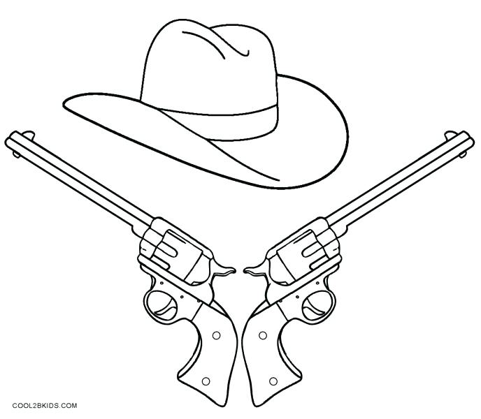 688x600 Cowboy Boots Coloring Page Cowboy Gun Coloring Pages Free Cowboy