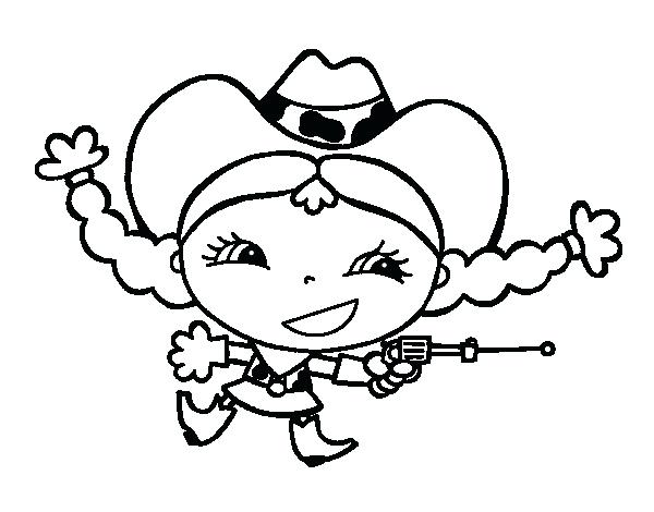 600x470 Cowgirl Coloring Pages Joyful Cowgirl Coloring Page Free Printable