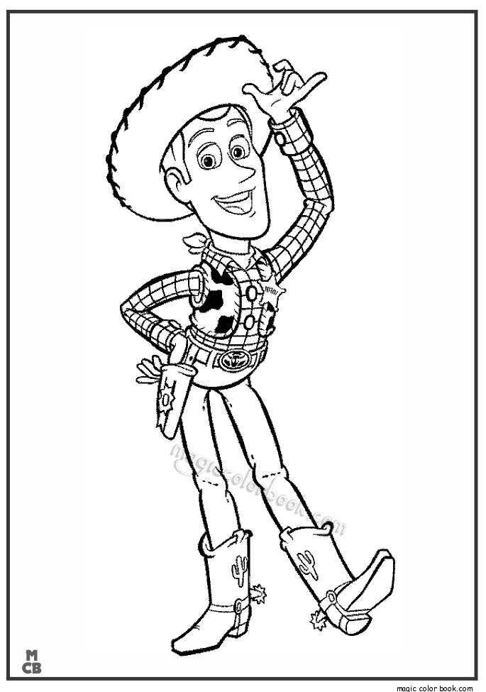 685x975 Cowboy Toy Story Coloring Pages