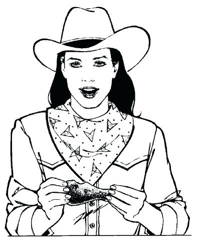 399x480 Cowgirl Coloring Pages Click To See Printable Version Of Cowgirl