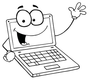 300x270 Laptop Computer Co Lovely Computer Coloring Pages