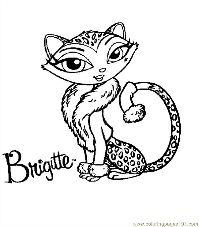 650x742 Bratz Petz 02 Coloring Page