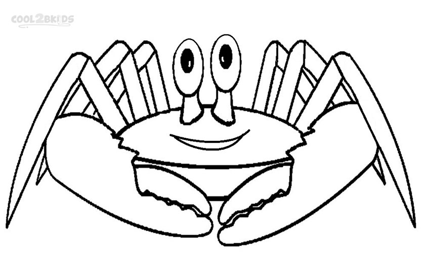 850x537 Printable Crab Coloring Pages For Kids Cool2bkids