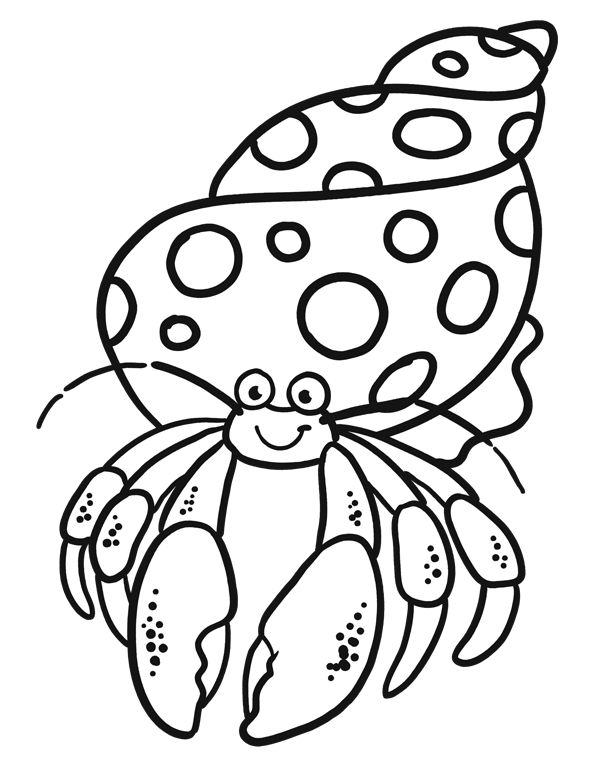 595x770 Top 79 Crab Coloring Pages