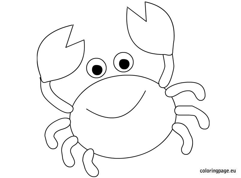804x595 Crab Coloring Page 4th Birthday Party Mermaid