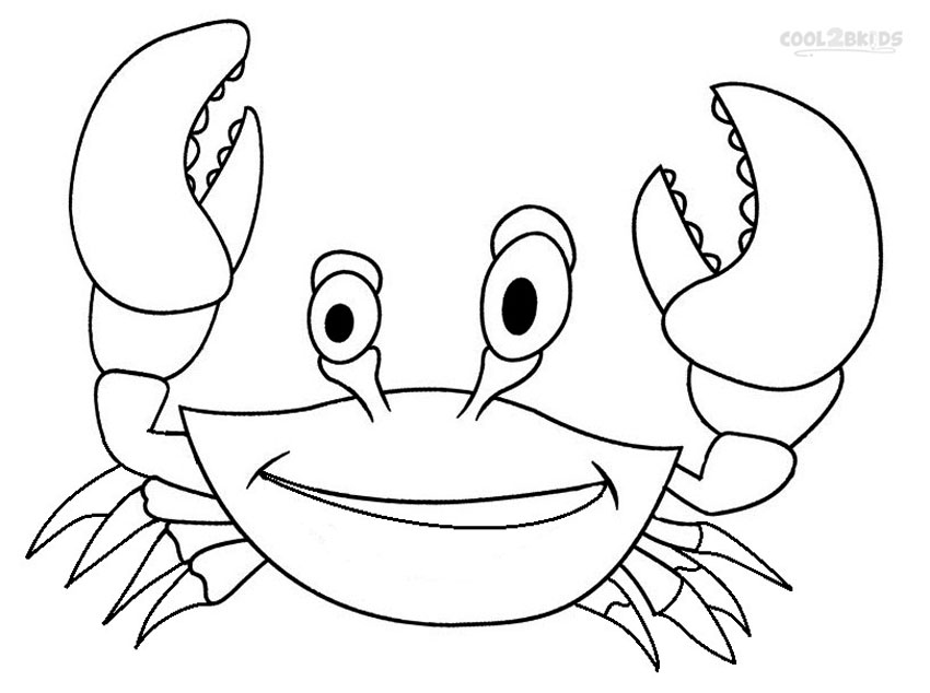 Crab Coloring Pages For Kids 850x634 Crab Coloring Pages For Kids