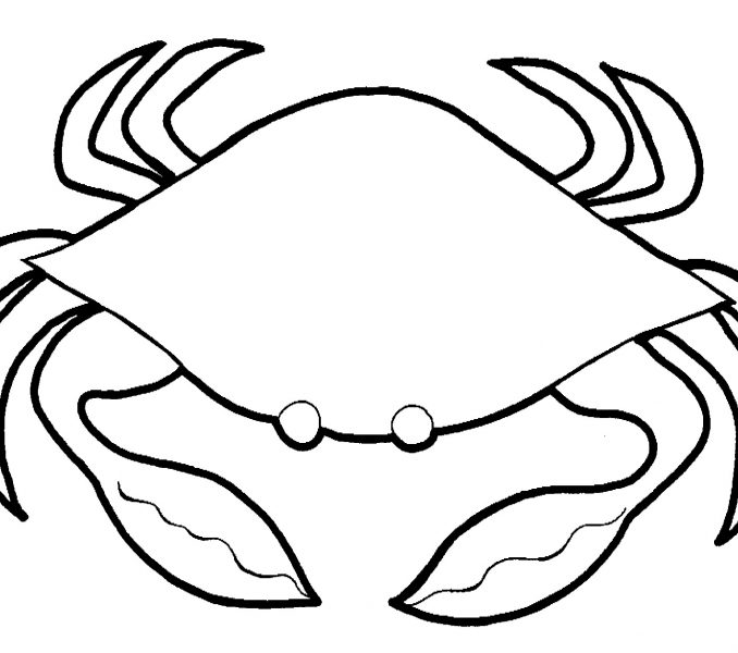 Crab Colouring Pages Kids Coloring 678x600 Crab Colouring Pages Kids Coloring