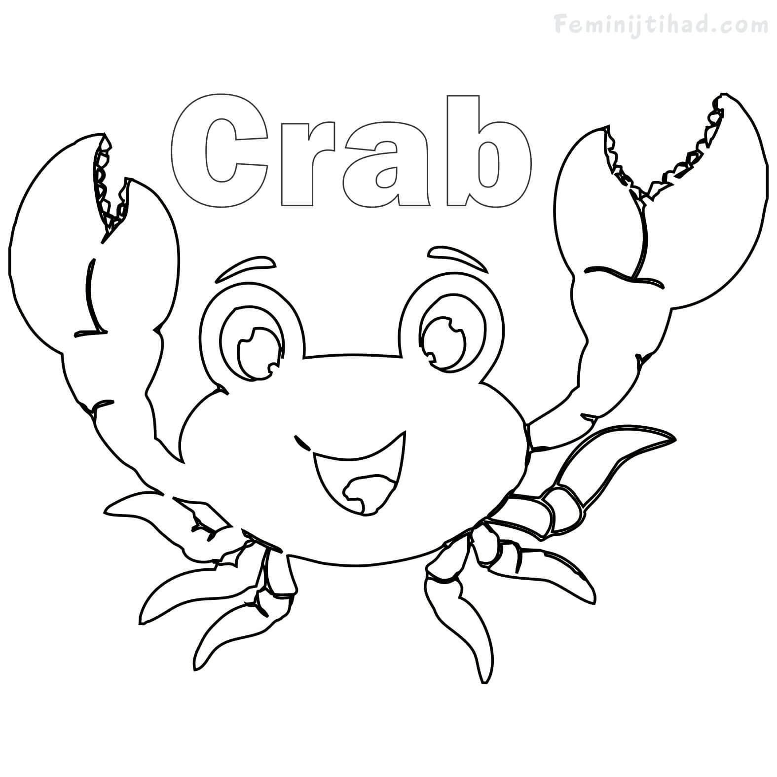 Immediately Crab Coloring Sheet Pages Printable For Kids 1575x1575 Immediately Crab Coloring Sheet Pages Printable For Kids