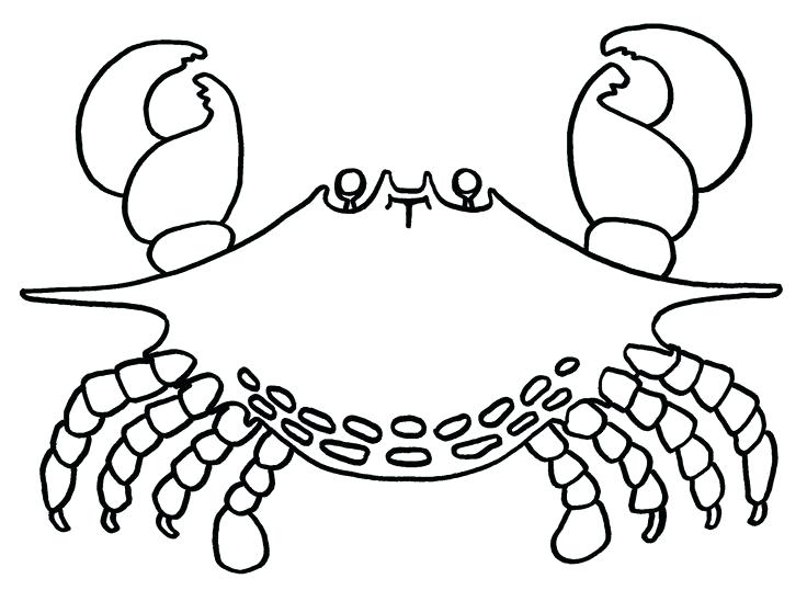 Crab Coloring Pages For Kids 736x538 Crab Coloring Pages For Kids