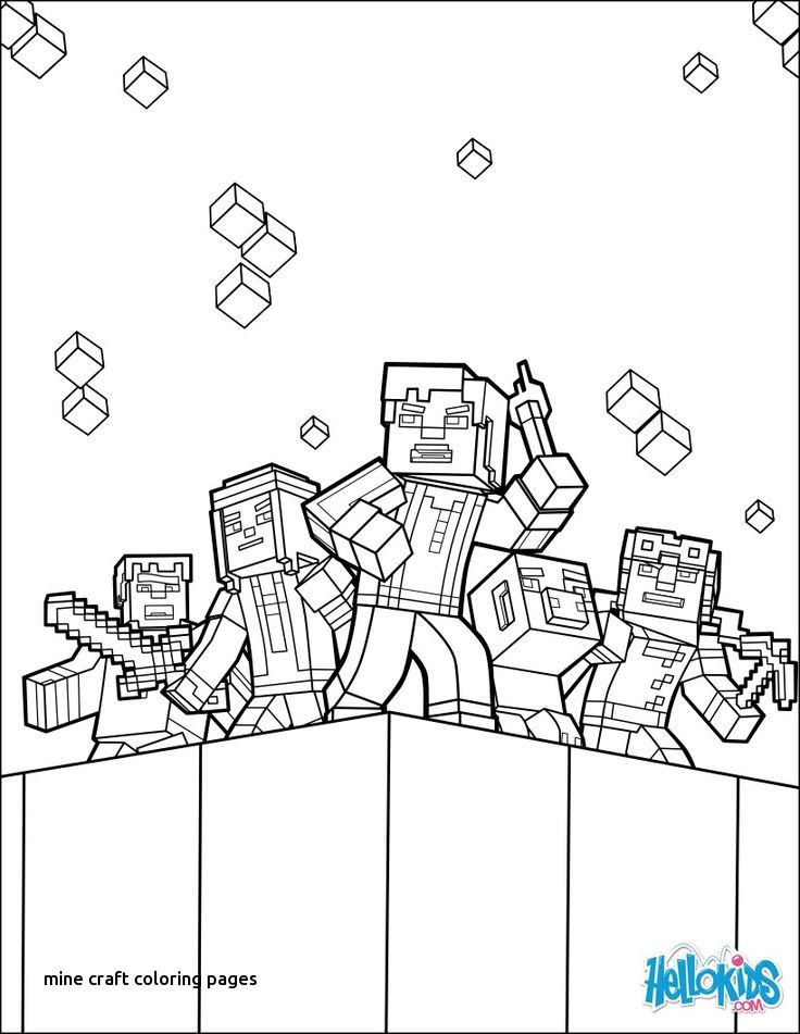 736x951 Mine Craft Coloring Pages