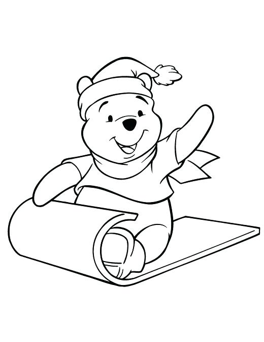 520x672 Winnie The Pooh And Friends Christmas Coloring Pages Colors Craft