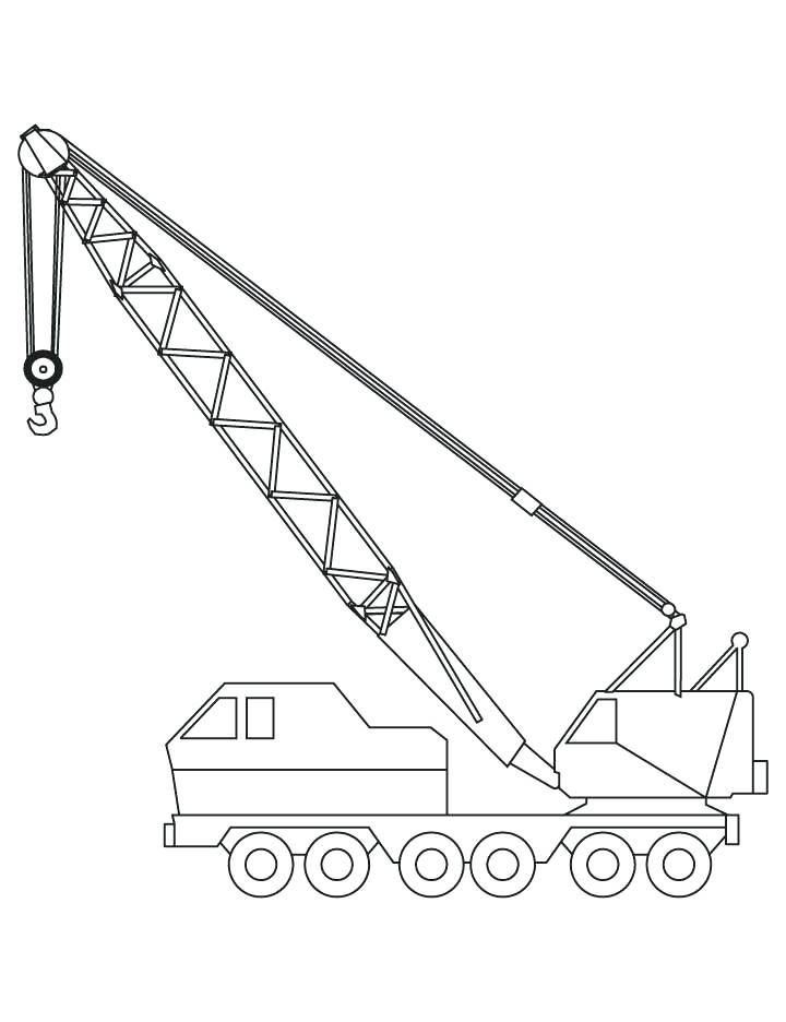 Construction Truck Coloring Pages Crane Coloring Pages 2 720x936 Construction Truck Coloring Pages Crane Coloring Pages 2