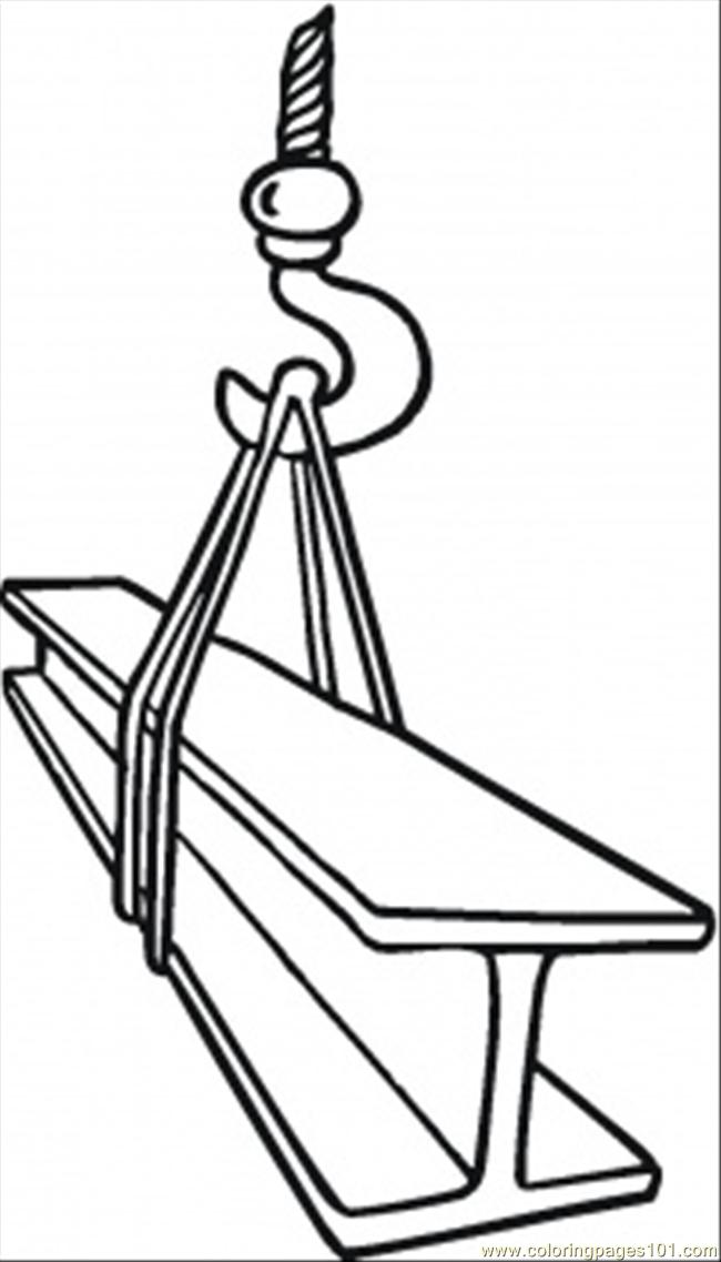 Crane At Work Coloring Page 650x1137 Crane At Work Coloring Page