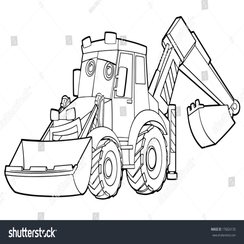Highest Excavator Coloring Page Colors Dump Truck Crane And Pages 1024x1024 Highest Excavator Coloring Page Colors Dump Truck Crane And Pages