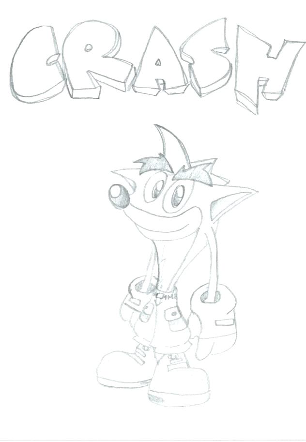 632x913 Crash Bandicoot Coloring Pages Thanksgiving Printable Coloring