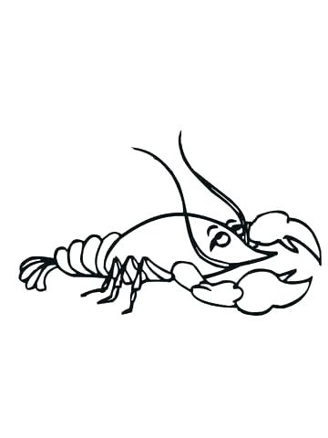 360x480 Crawfish Coloring Page Coloring Page Funny Crayfish Coloring Page