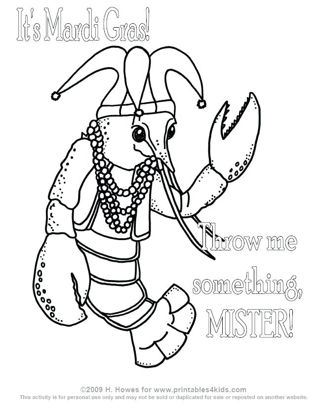 646x826 Crawfish Coloring Page Crawfish Boil Coloring Pages
