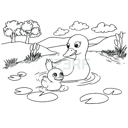 450x450 Crawfish Coloring Page Coloring Page Cartoon Duck Lake Coloring