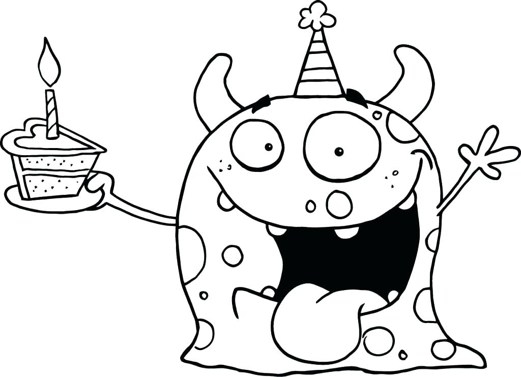1024x741 Simple Crayola Coloring Pages For Kids Printable New Birthday Cake