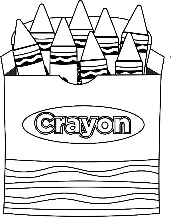 Crayon Box Coloring Page Crayon Coloring Pages In The Box 600x764 Crayon Box Coloring Page Crayon Coloring Pages In The Box