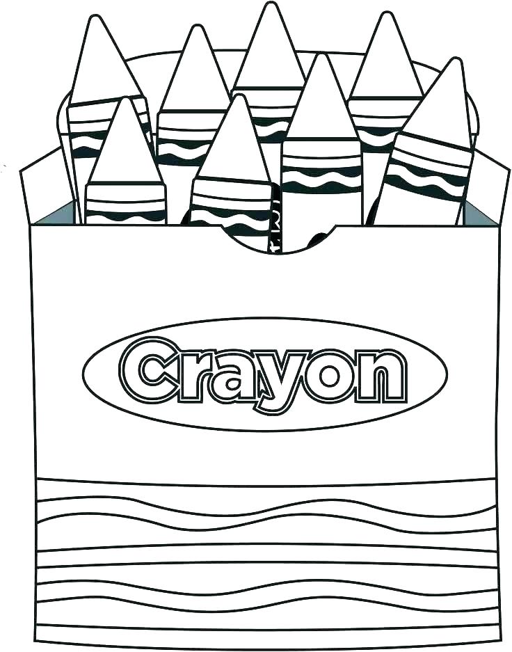 Crayon Box Coloring Page at GetColorings.com | Free printable colorings ...