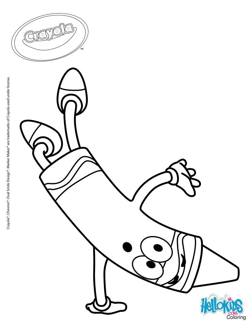 820x1060 Crayola Crayon Coloring Pages 14837 Scott Fay Crayola Crayon