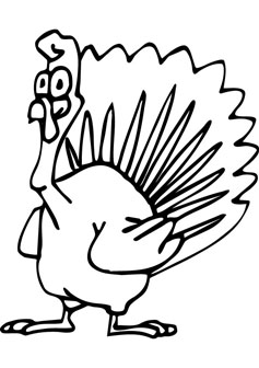 237x336 Crazy Turkey Coloring Pages Kids