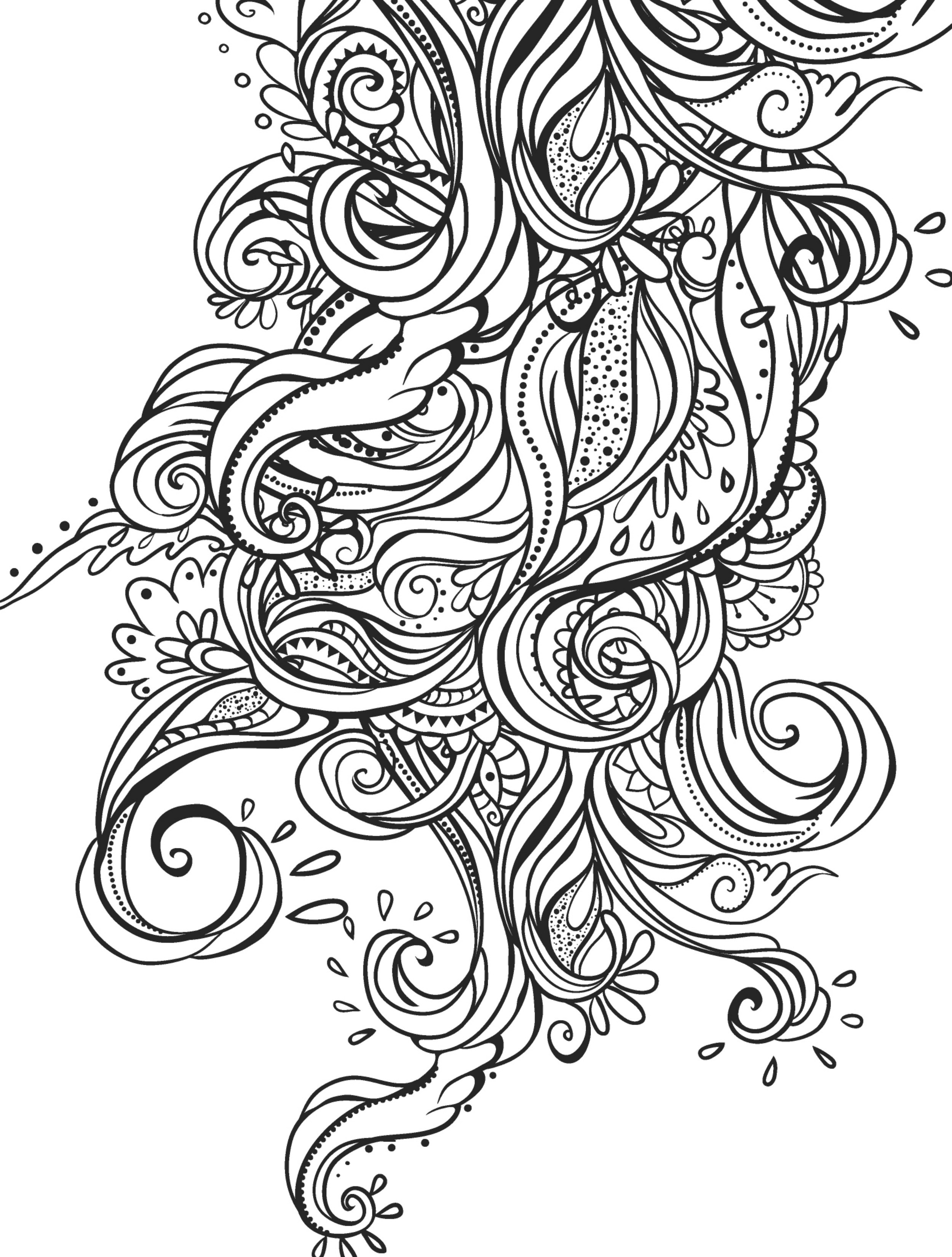 2500x3300 15 Crazy Busy Coloring Pages For Adults Page 5 Of 16 Crazy