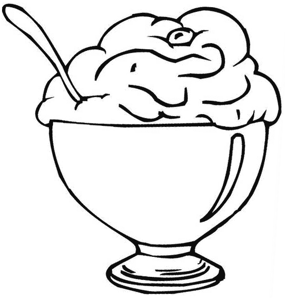 555x584 Ice Cream Coloring Pages 8