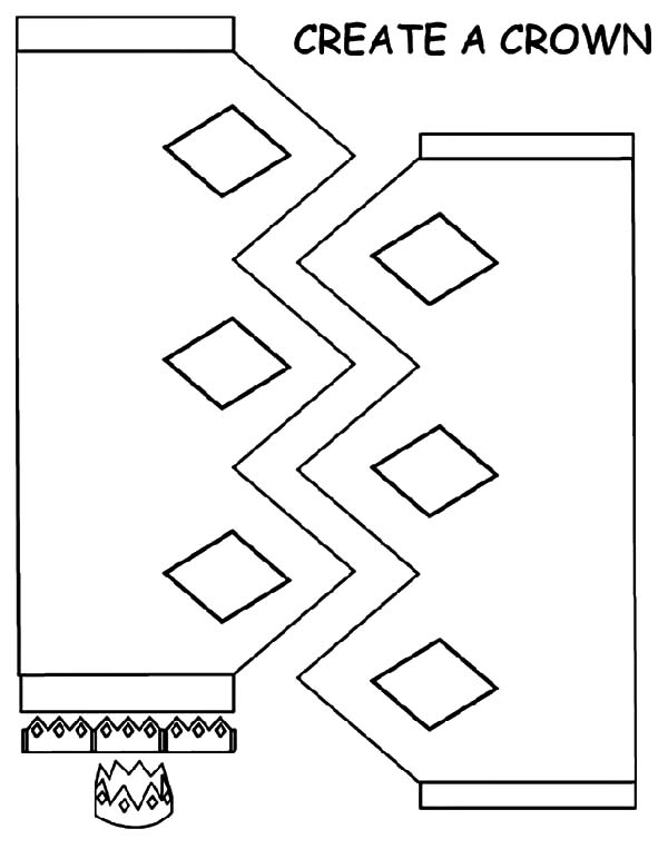 Create Your Own Crown Coloring Pages 600x763 Create Your Own Crown Coloring Pages