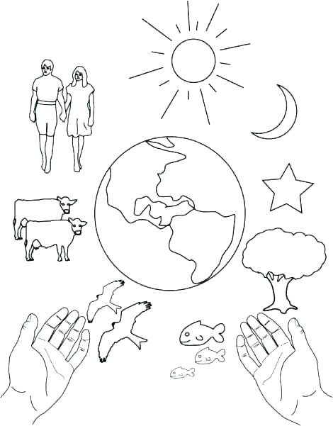 Coloring Pages For Creation On Days Of Creation Creation Coloring 470x601 Coloring Pages For Creation On Days Of Creation Creation Coloring